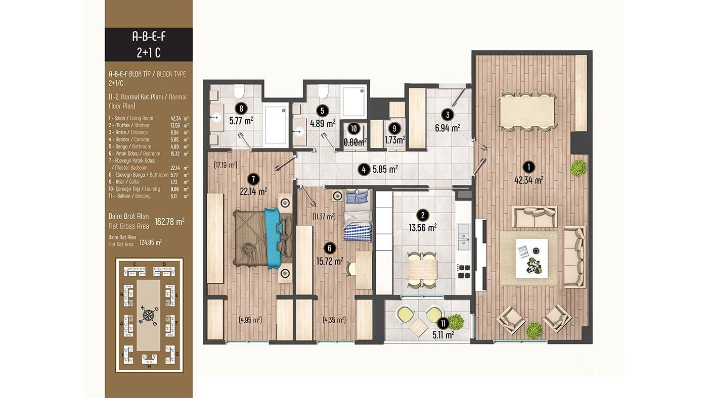 Luxurious Family Concept Apartments for Sale in Istanbul Beylikdüzü - 40379