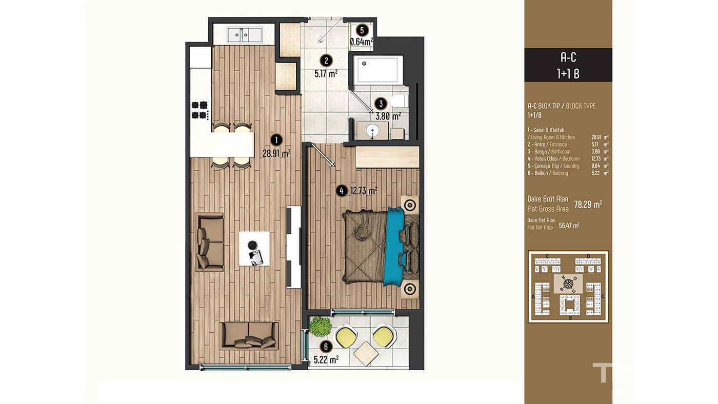 Luxurious Family Concept Apartments for Sale in Istanbul Beylikdüzü - 40384