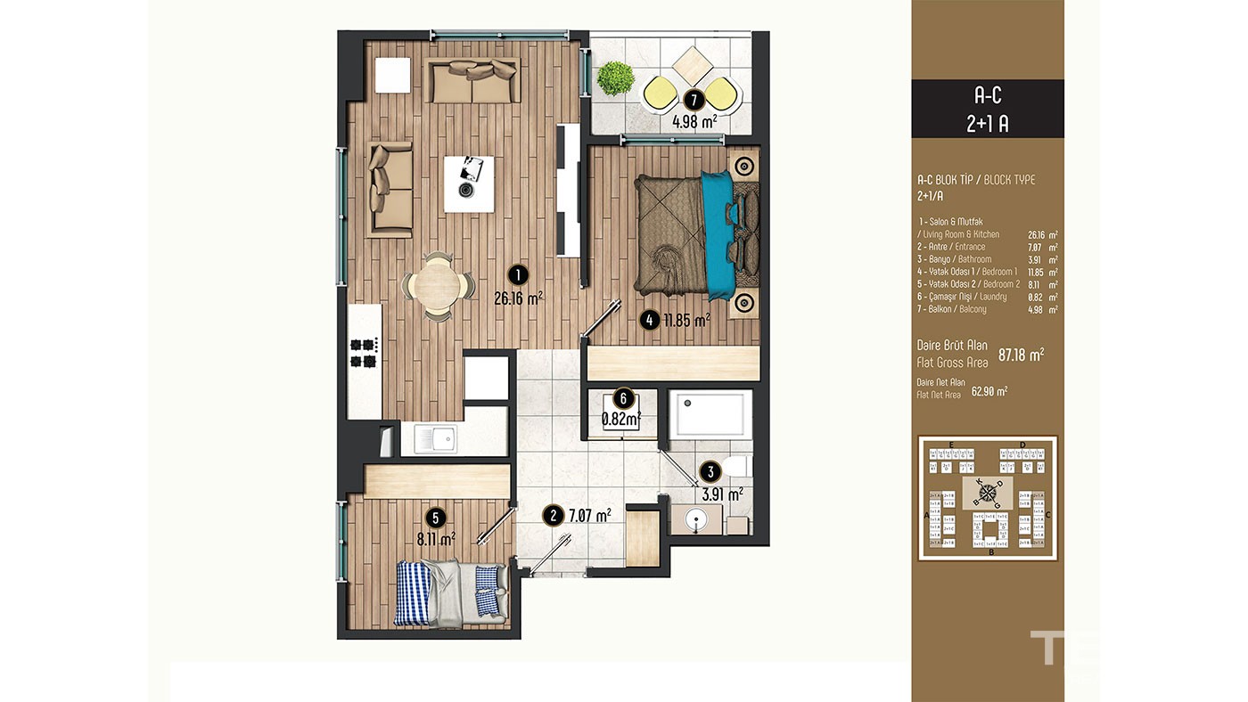 Luxurious Family Concept Apartments for Sale in Istanbul Beylikdüzü - 40385