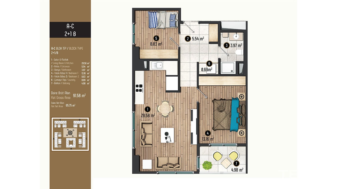 Luxurious Family Concept Apartments for Sale in Istanbul Beylikdüzü - 40386