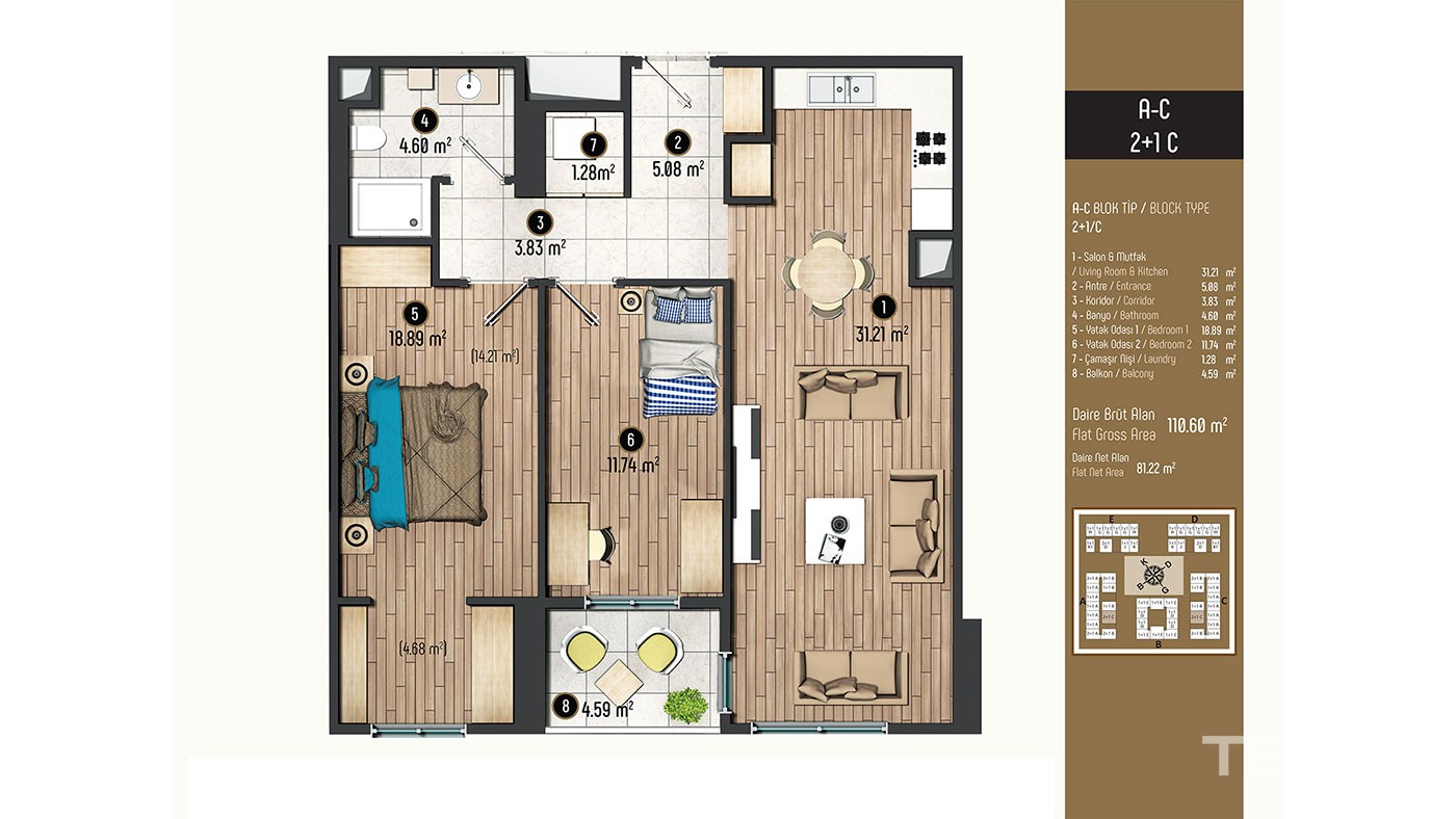 Luxurious Family Concept Apartments for Sale in Istanbul Beylikdüzü - 40387