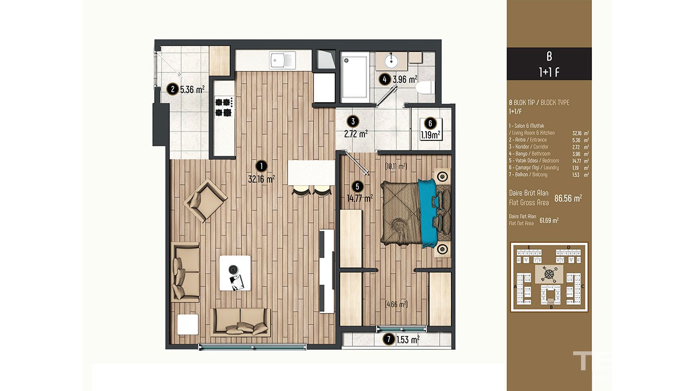 Luxurious Family Concept Apartments for Sale in Istanbul Beylikdüzü - 40391