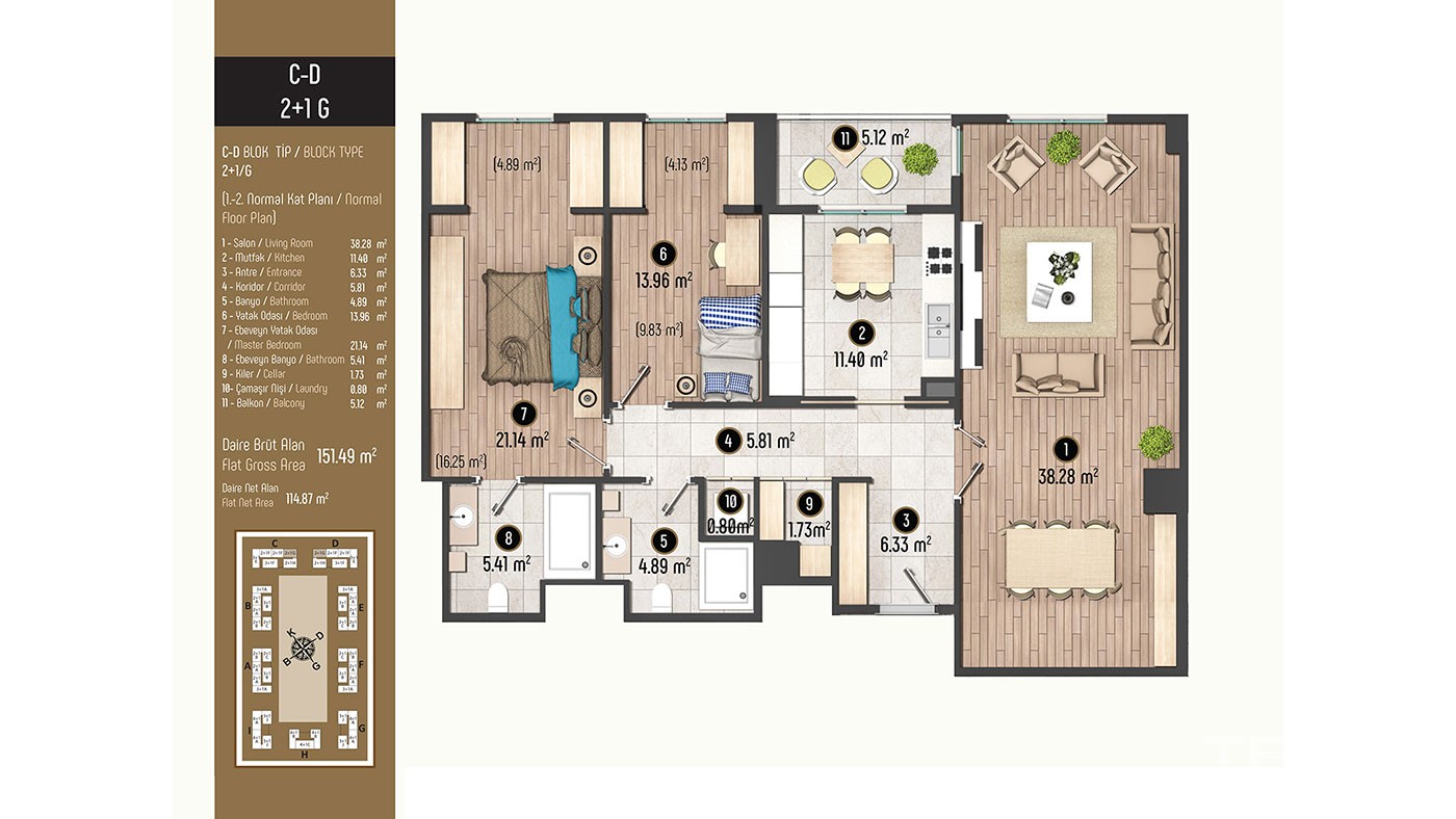 Luxurious Family Concept Apartments for Sale in Istanbul Beylikdüzü - 40393