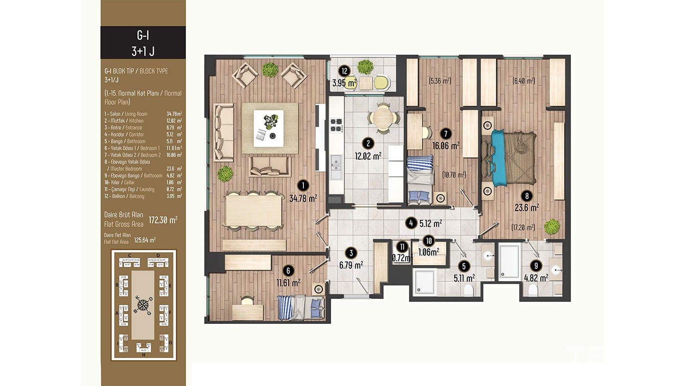 Luxurious Family Concept Apartments for Sale in Istanbul Beylikdüzü - 40404