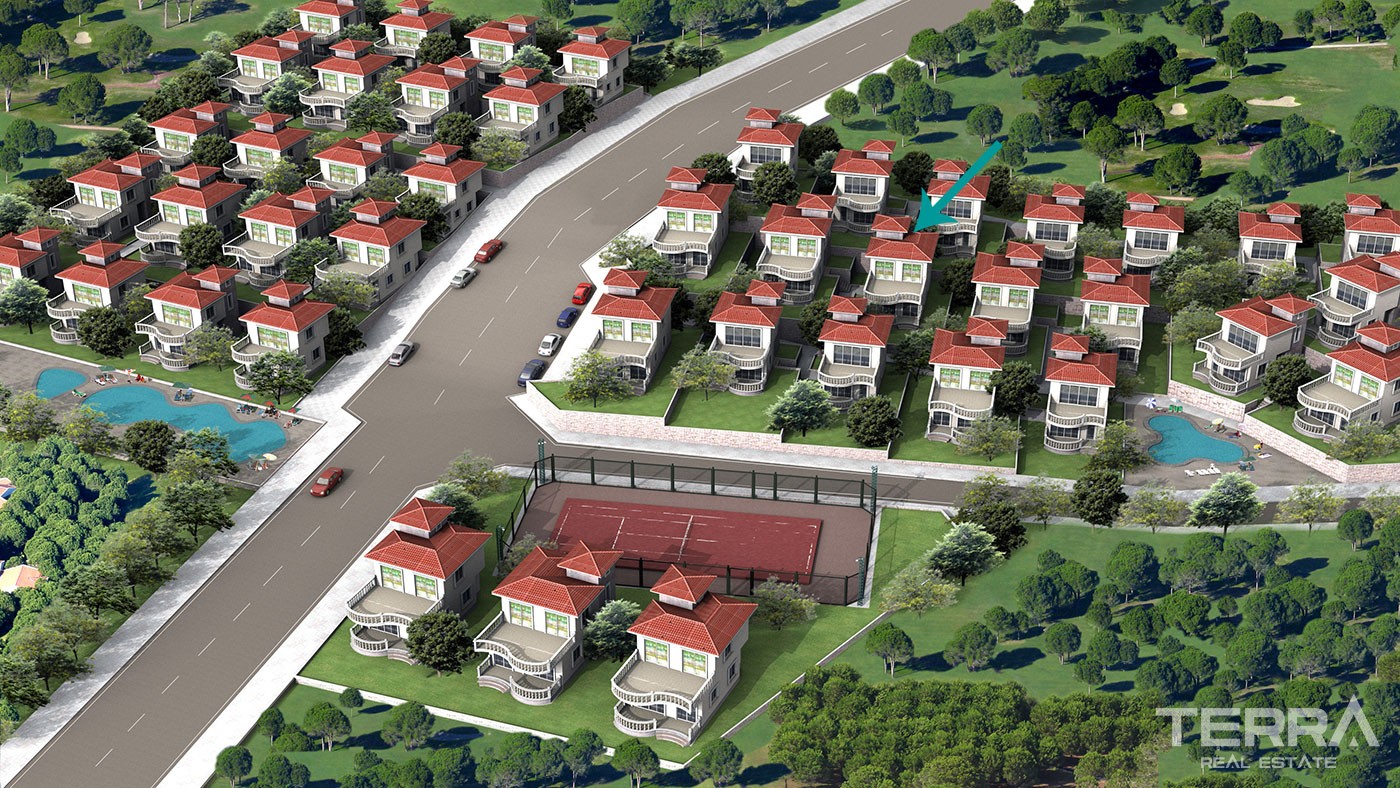Sea View and Fully Equipped Detached Villa for Sale in Alanya Tepe - 40502
