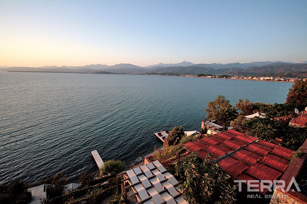 Exclusive Seafront Villa for Sale on Şövaliye Island Fethiye - 40774