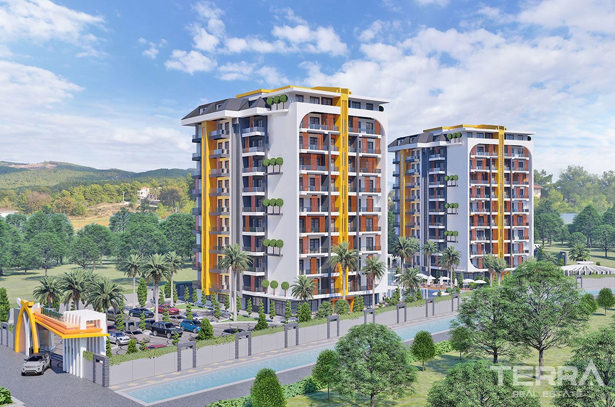 New Flats with Walking Distance to Beach to Buy in Avsallar Alanya - 40888