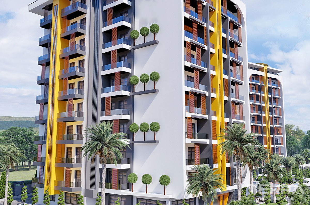 New Flats with Walking Distance to Beach to Buy in Avsallar Alanya - 40891
