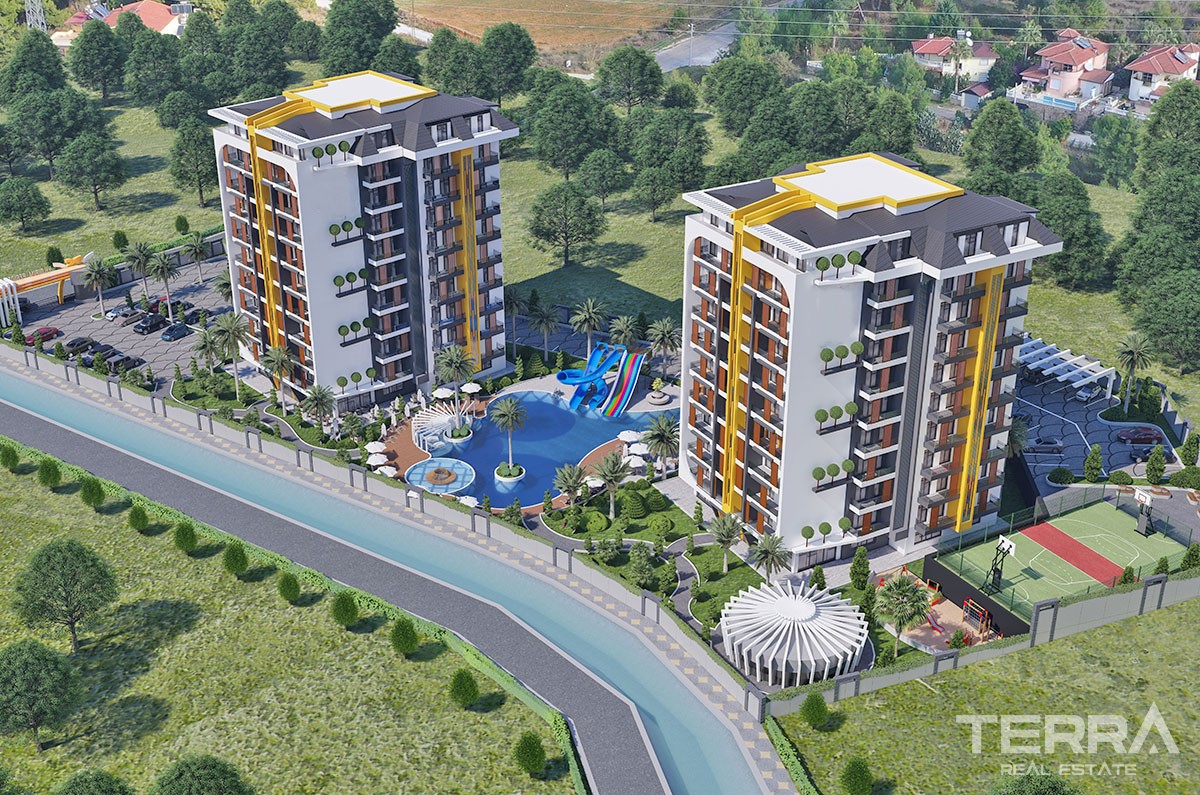 New Flats with Walking Distance to Beach to Buy in Avsallar Alanya - 40897