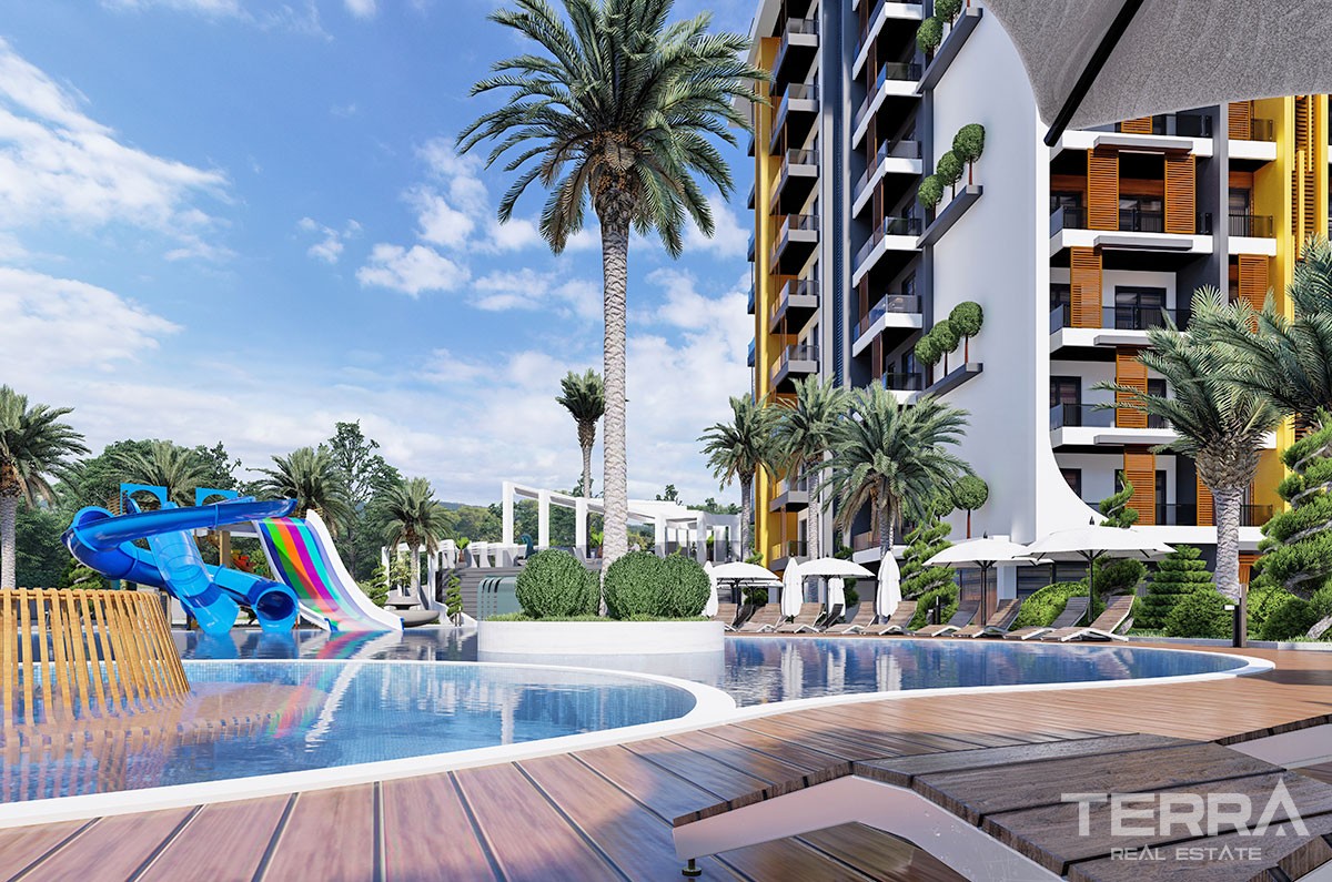 New Flats with Walking Distance to Beach to Buy in Avsallar Alanya - 40903