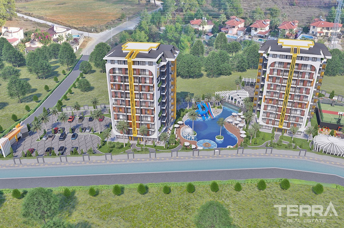 New Flats with Walking Distance to Beach to Buy in Avsallar Alanya - 40905
