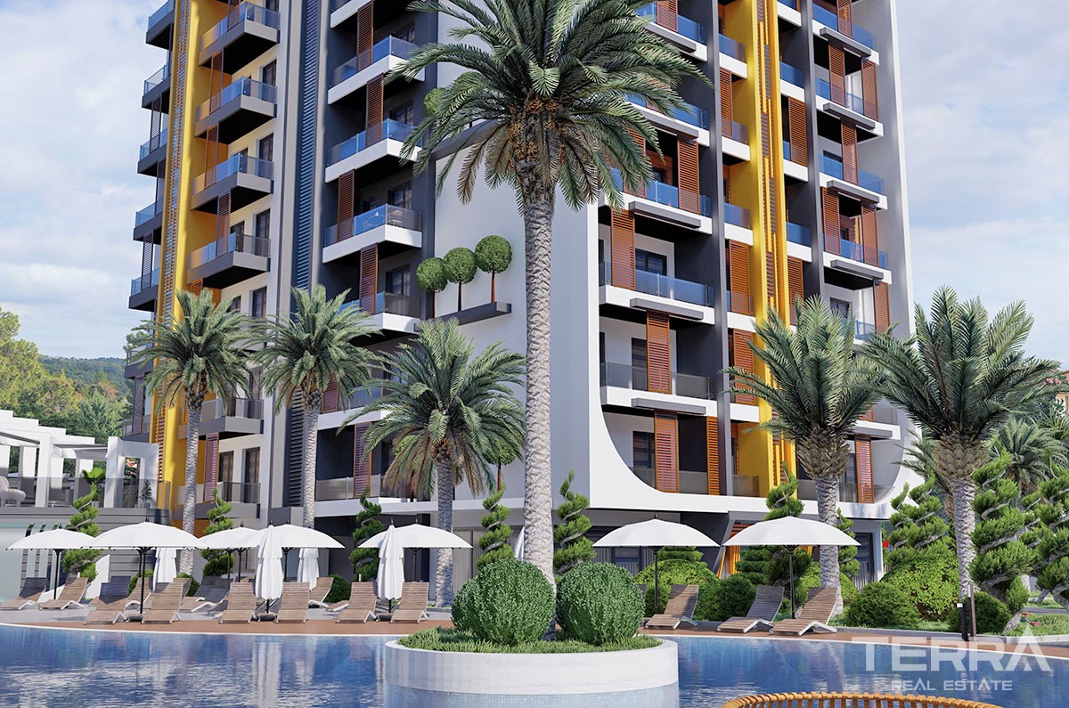 New Flats with Walking Distance to Beach to Buy in Avsallar Alanya - 40907