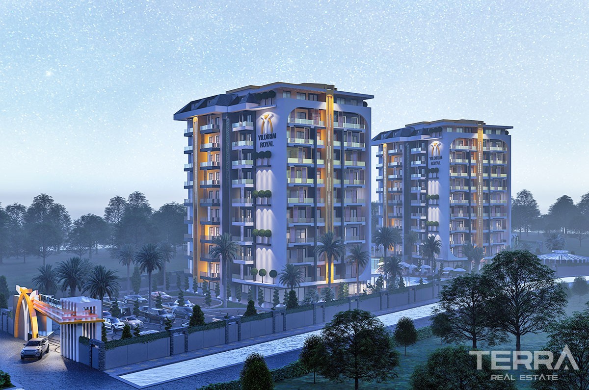 New Flats with Walking Distance to Beach to Buy in Avsallar Alanya - 40909