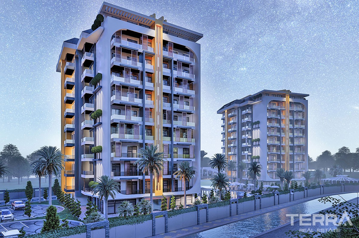 New Flats with Walking Distance to Beach to Buy in Avsallar Alanya - 40912