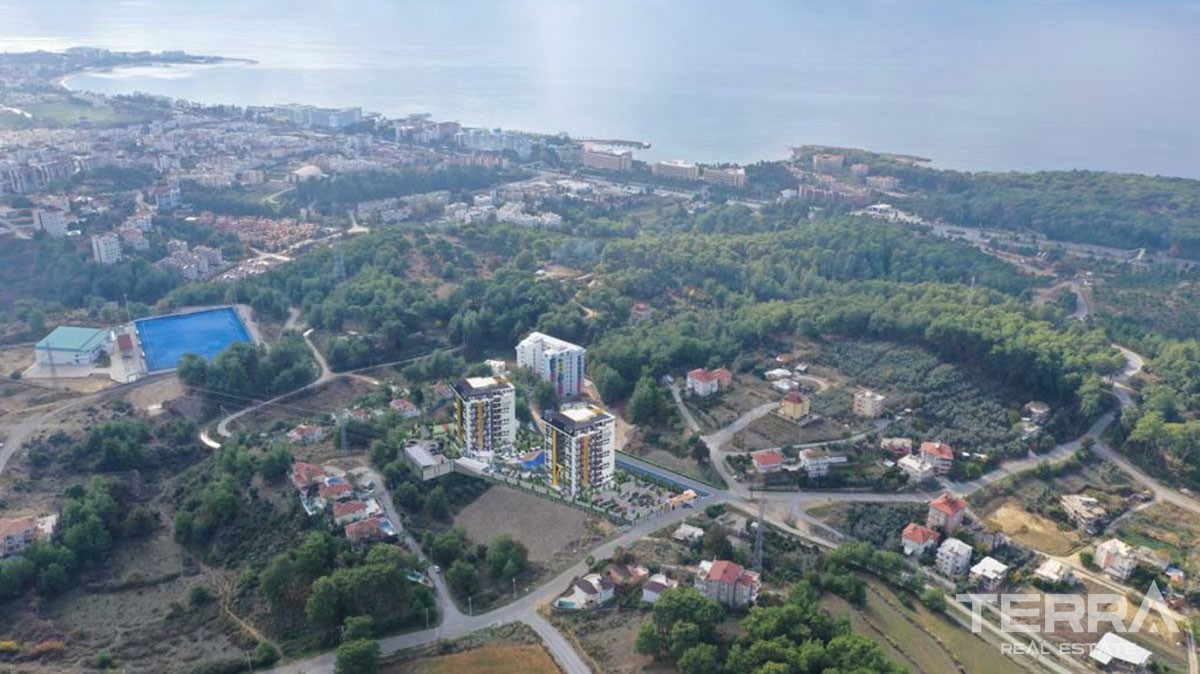 New Flats with Walking Distance to Beach to Buy in Avsallar Alanya - 43201
