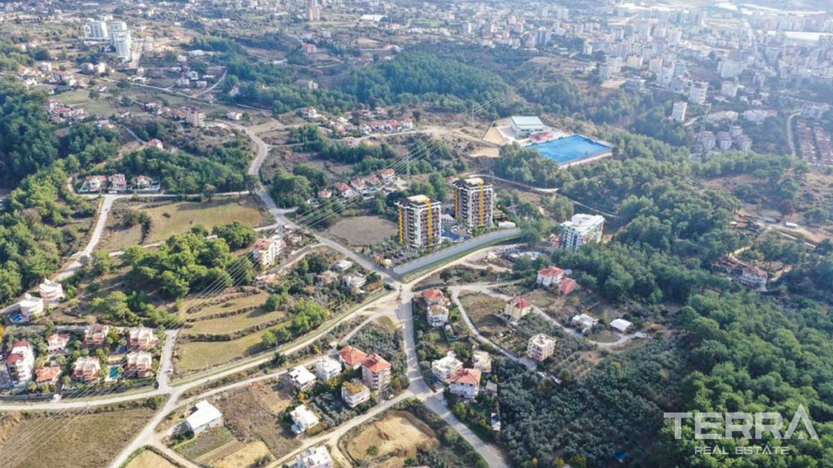 New Flats with Walking Distance to Beach to Buy in Avsallar Alanya - 43203