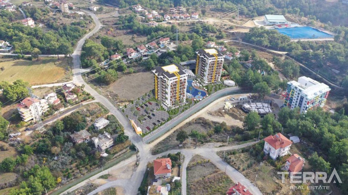 New Flats with Walking Distance to Beach to Buy in Avsallar Alanya - 43204