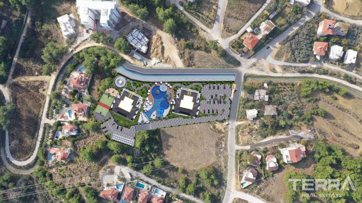 New Flats with Walking Distance to Beach to Buy in Avsallar Alanya - 43205