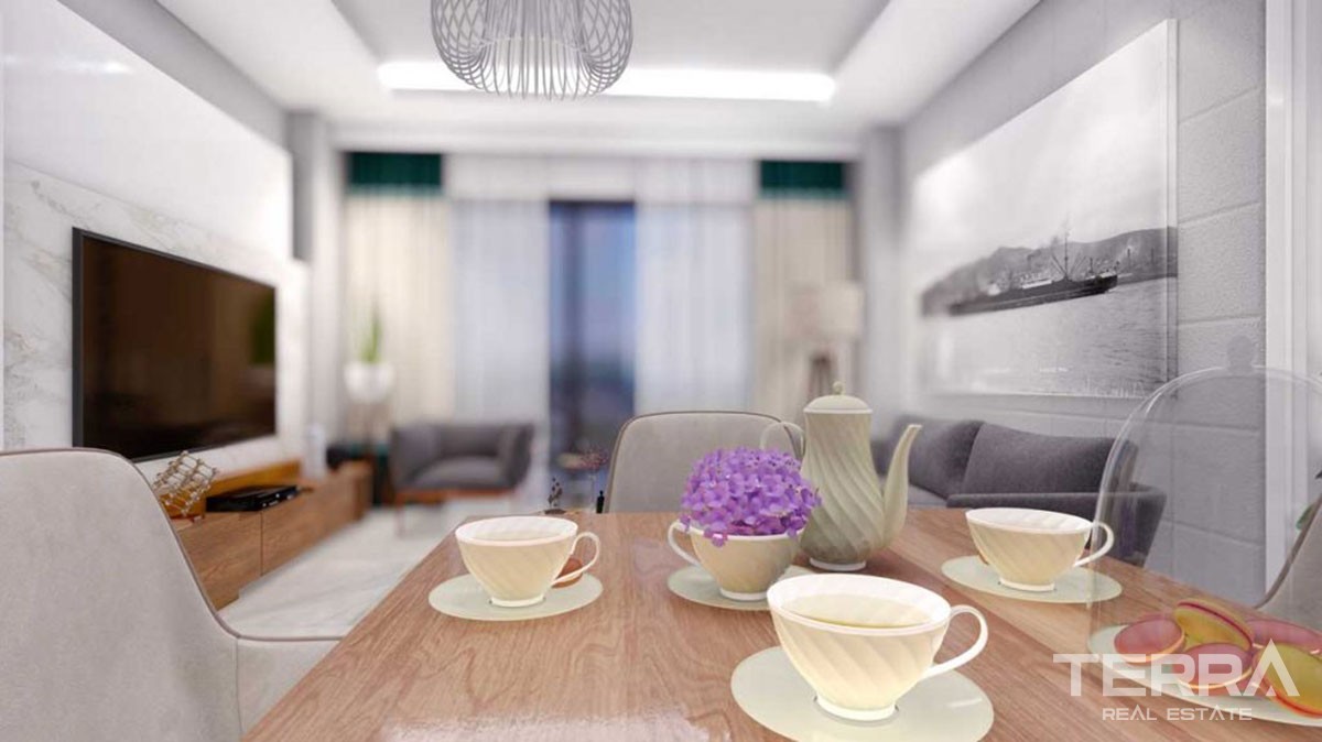 New Flats with Walking Distance to Beach to Buy in Avsallar Alanya - 43212