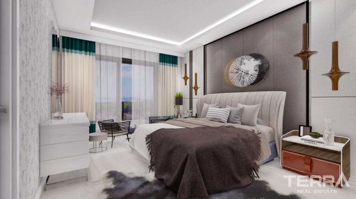 New Flats with Walking Distance to Beach to Buy in Avsallar Alanya - 43218