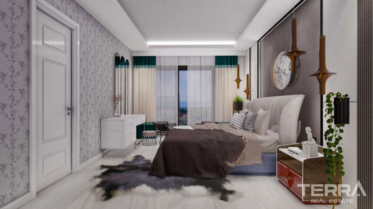 New Flats with Walking Distance to Beach to Buy in Avsallar Alanya - 43219