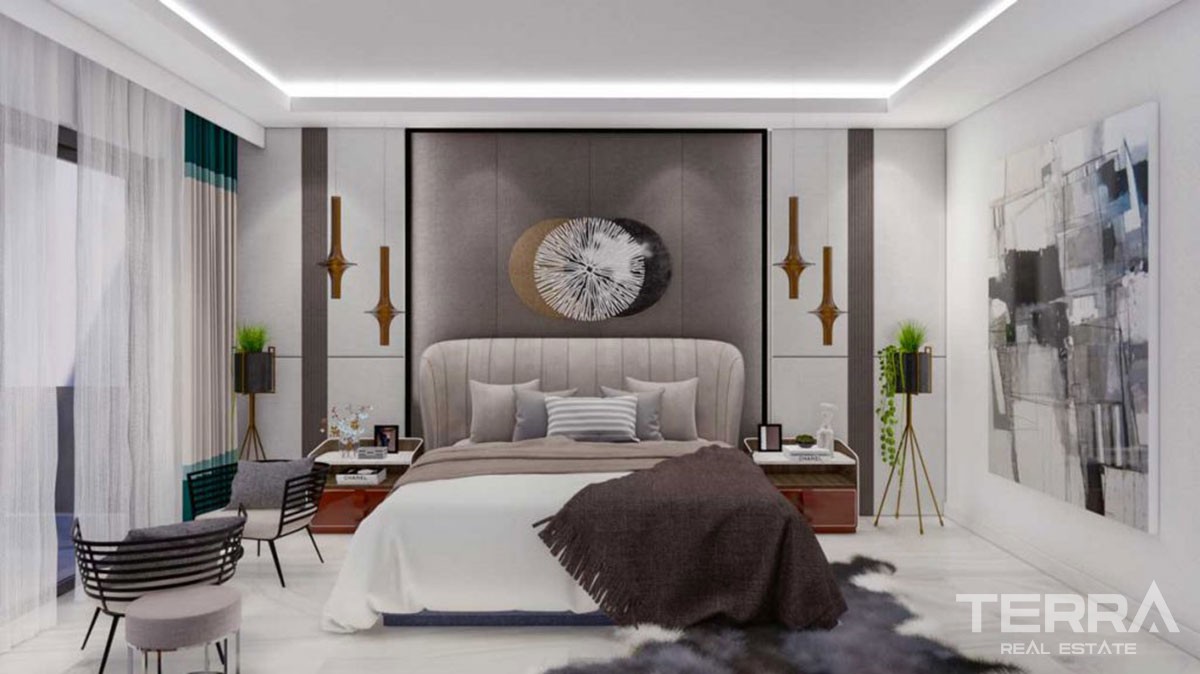 New Flats with Walking Distance to Beach to Buy in Avsallar Alanya - 43220