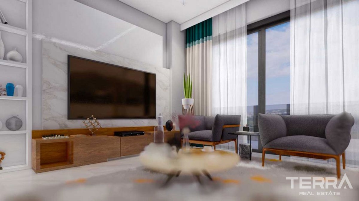 New Flats with Walking Distance to Beach to Buy in Avsallar Alanya - 43221