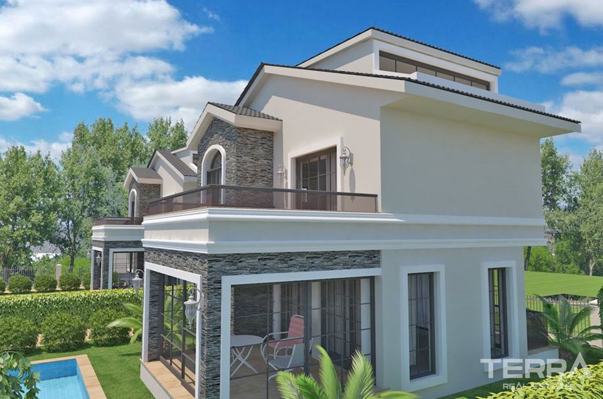 Amazing Villas with Large Garden and Pool for sale in Çalış Fethiye - 40915