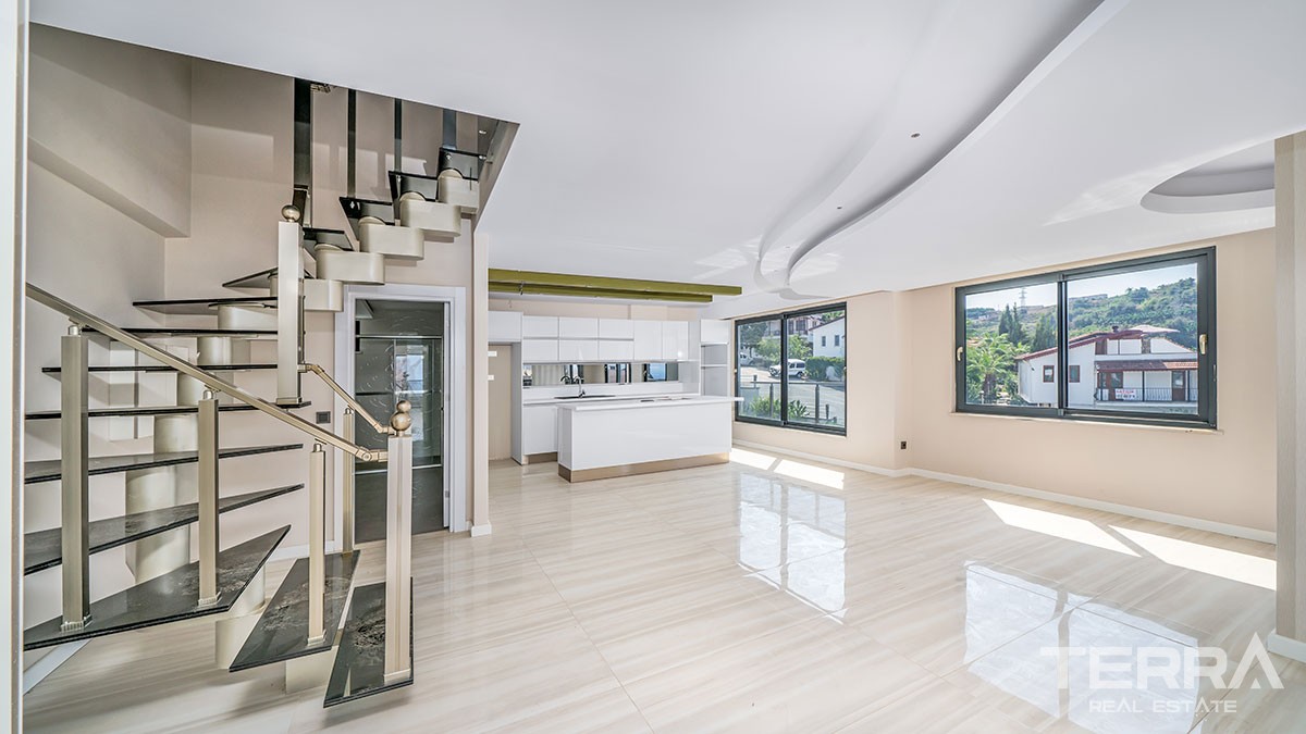 Exclusive Penthouse with Amazing Sea-view for Sale in Alanya Kargıcak - 41032