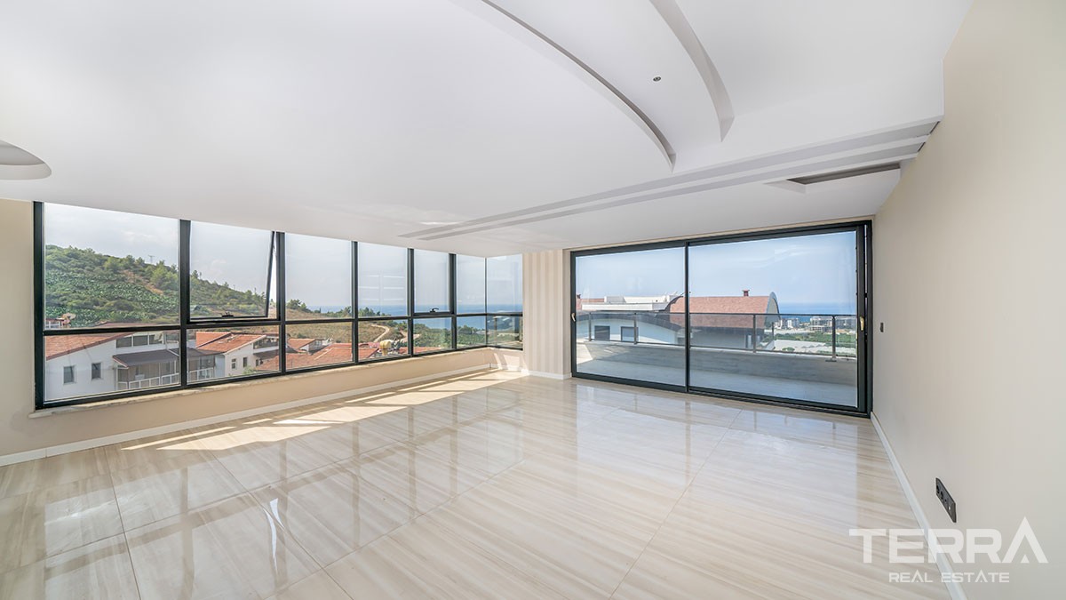 Exclusive Penthouse with Amazing Sea-view for Sale in Alanya Kargıcak - 41033