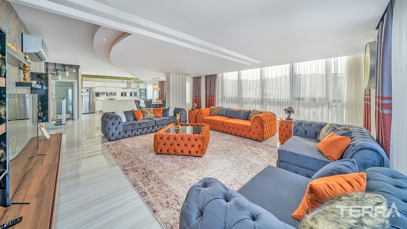 Exclusive Penthouse with Amazing Sea-view for Sale in Alanya Kargıcak - 47288