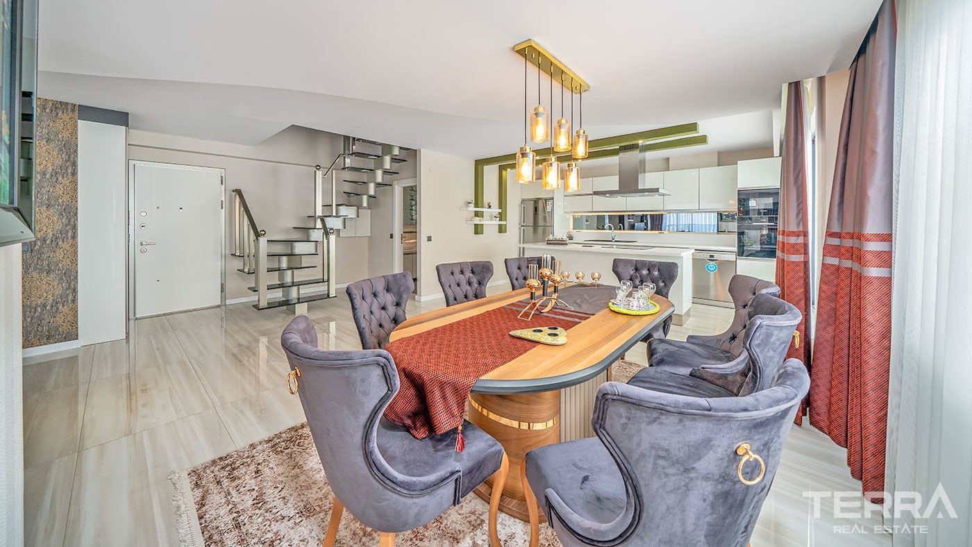 Exclusive Penthouse with Amazing Sea-view for Sale in Alanya Kargıcak - 47289