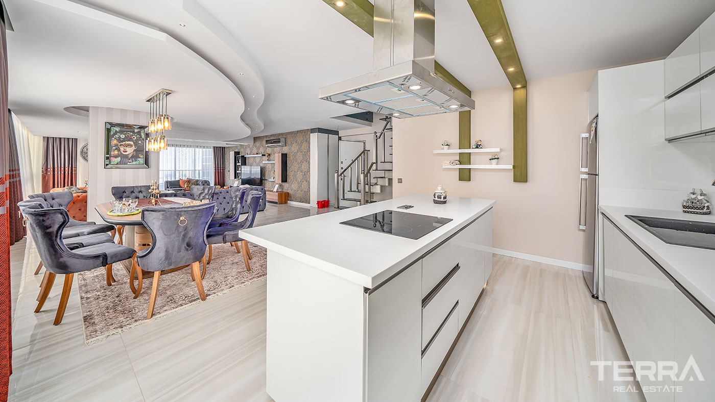 Exclusive Penthouse with Amazing Sea-view for Sale in Alanya Kargıcak - 47290