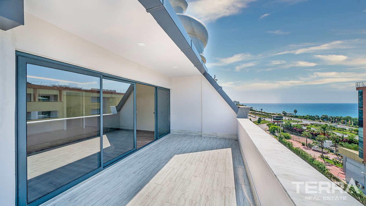 Roomy Penthouse with Stunning Sea-View for Sale in Kargıcak Alanya - 40949