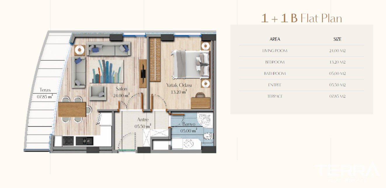 Selected Luxurious Apartments for Sale in Güneşli Istanbul - 41134