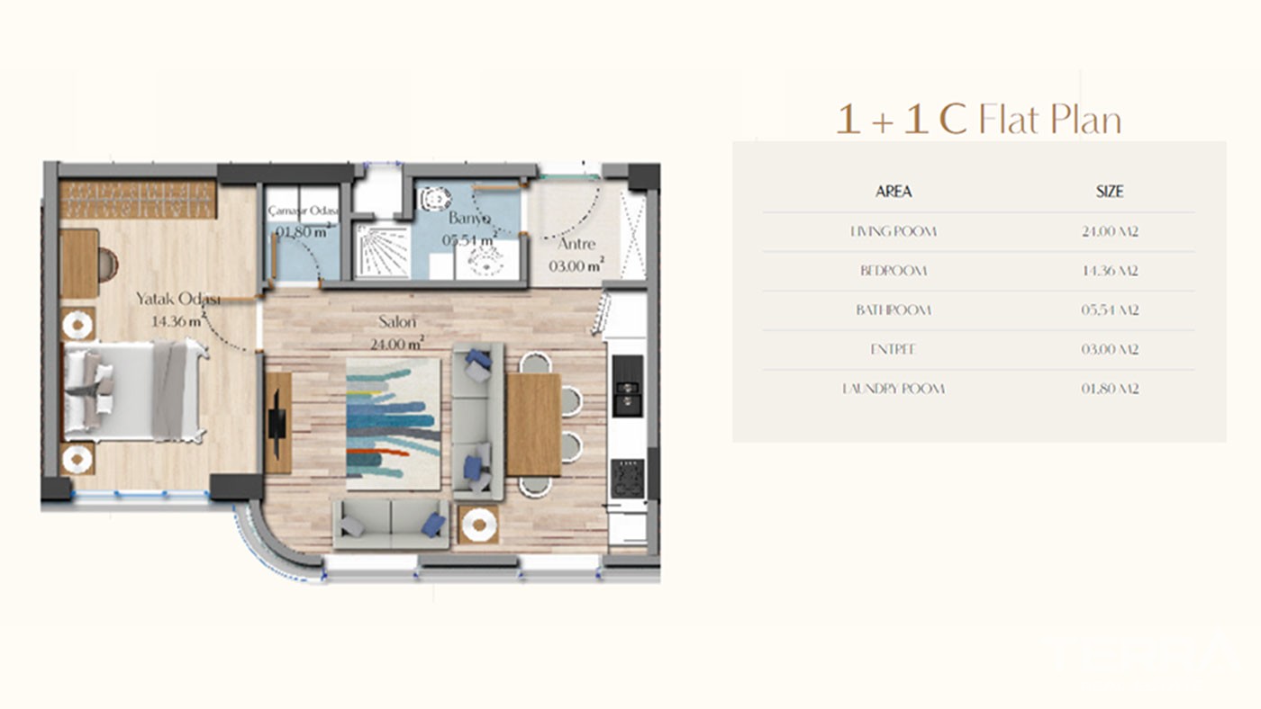 Selected Luxurious Apartments for Sale in Güneşli Istanbul - 41136