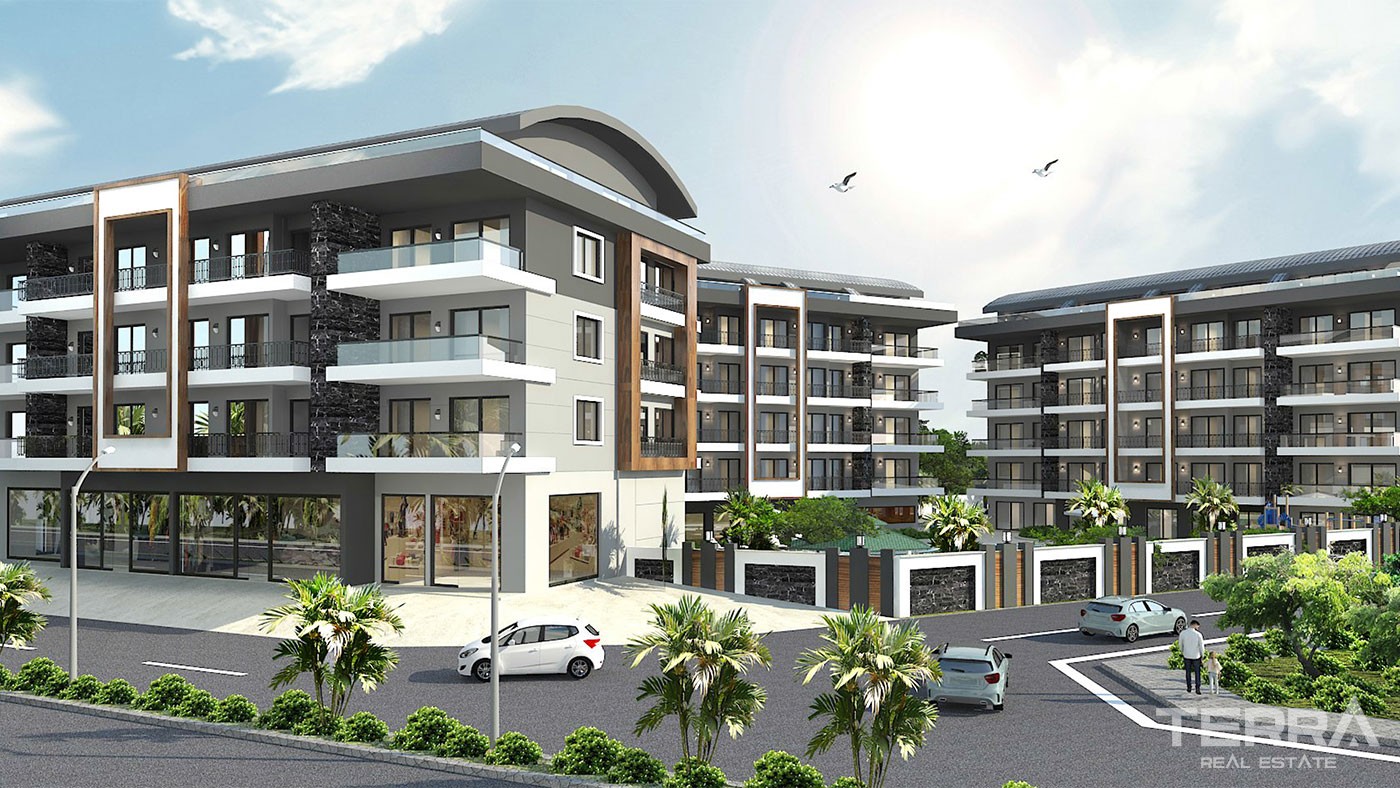 Bargain Apartments with Social Amenities for Sale in Alanya Oba - 41150