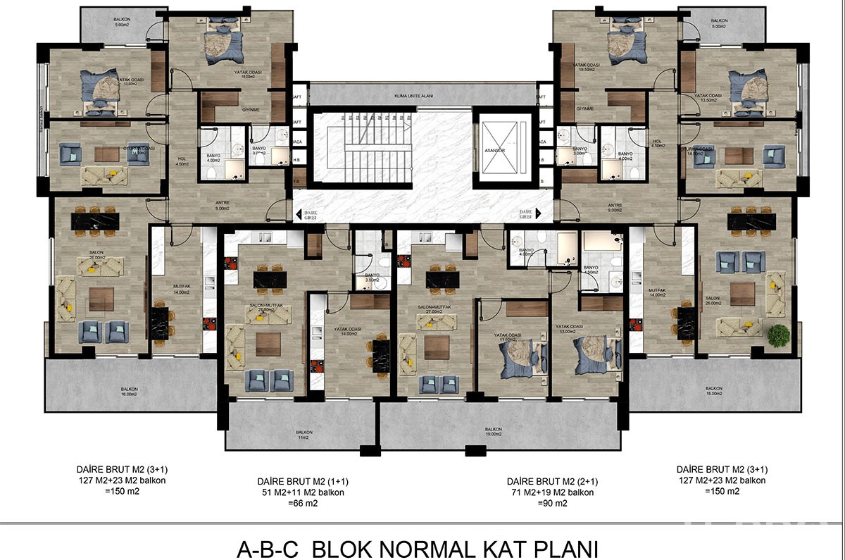 Bargain Apartments with Social Amenities for Sale in Alanya Oba - 41155