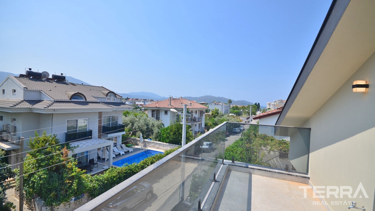 New Detached Villa with Swimming-pool for Sale in Fethiye Centre - 58354