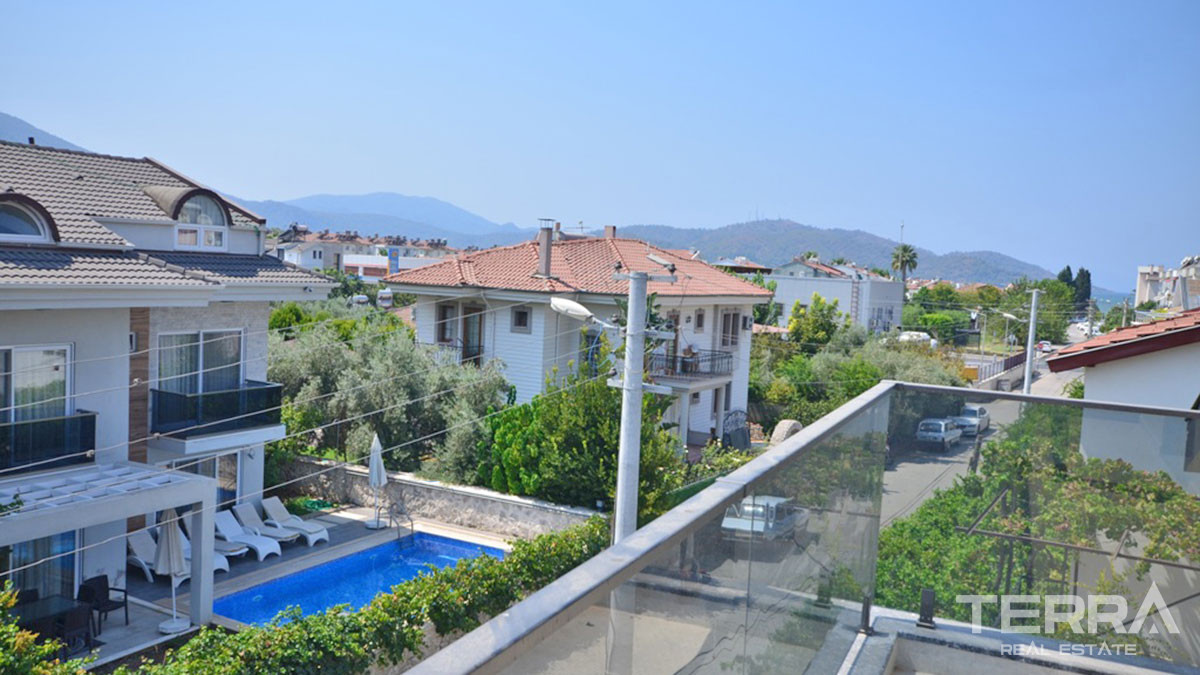 New Detached Villa with Swimming-pool for Sale in Fethiye Centre - 58355