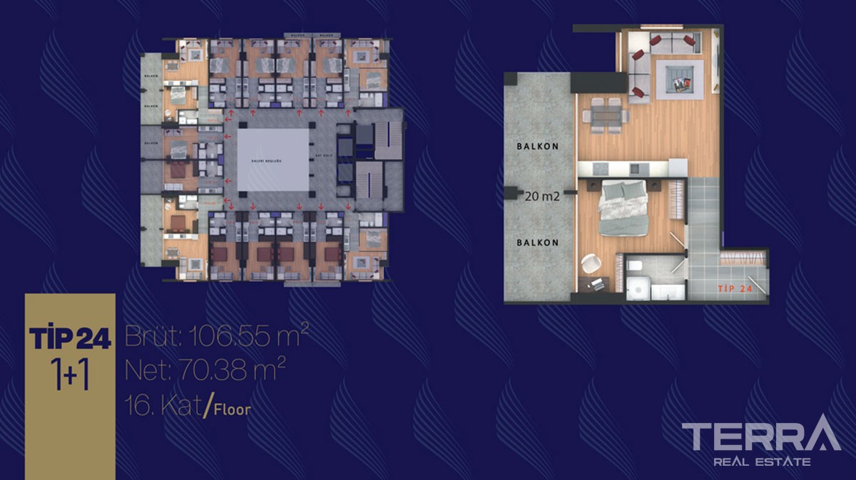New Home-Office Apartments for Sale in Büyükçekmece Istanbul - 41348