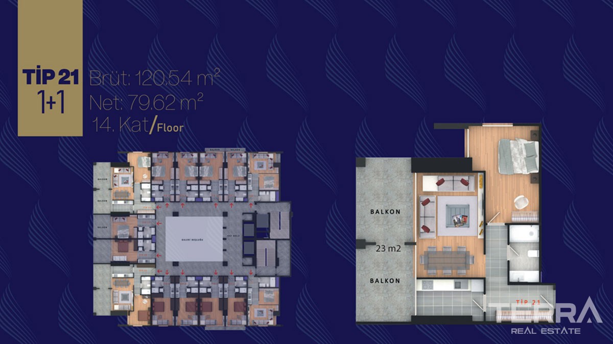 New Home-Office Apartments for Sale in Büyükçekmece Istanbul - 41349