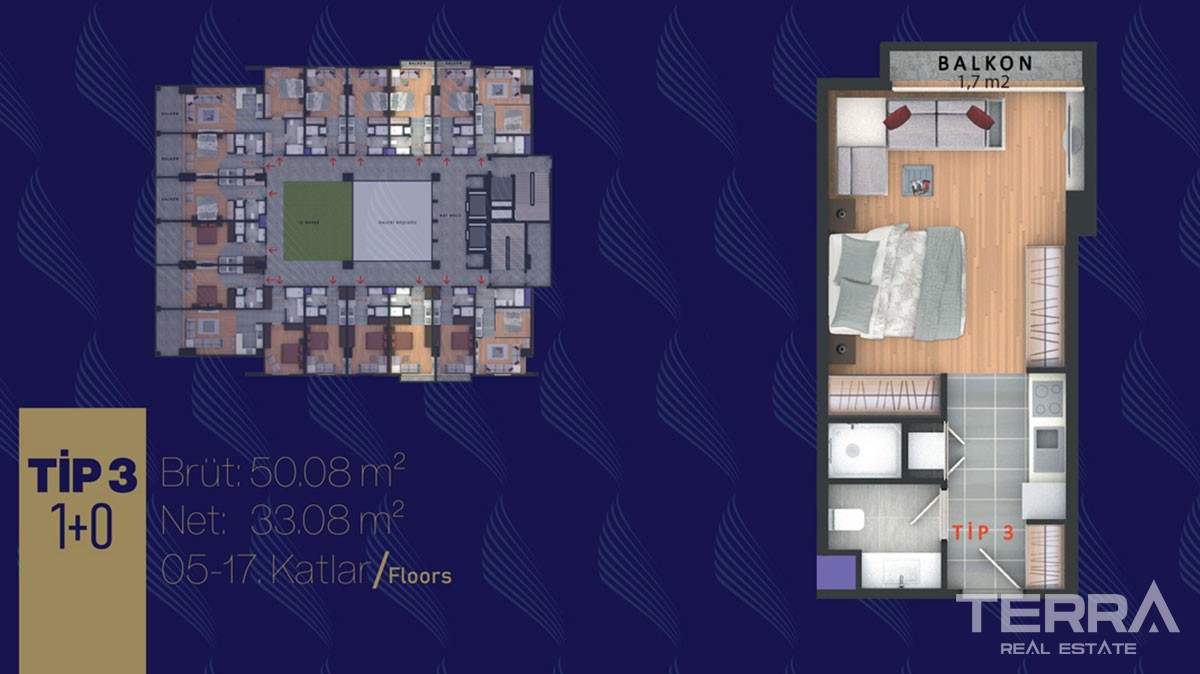 New Home-Office Apartments for Sale in Büyükçekmece Istanbul - 41352