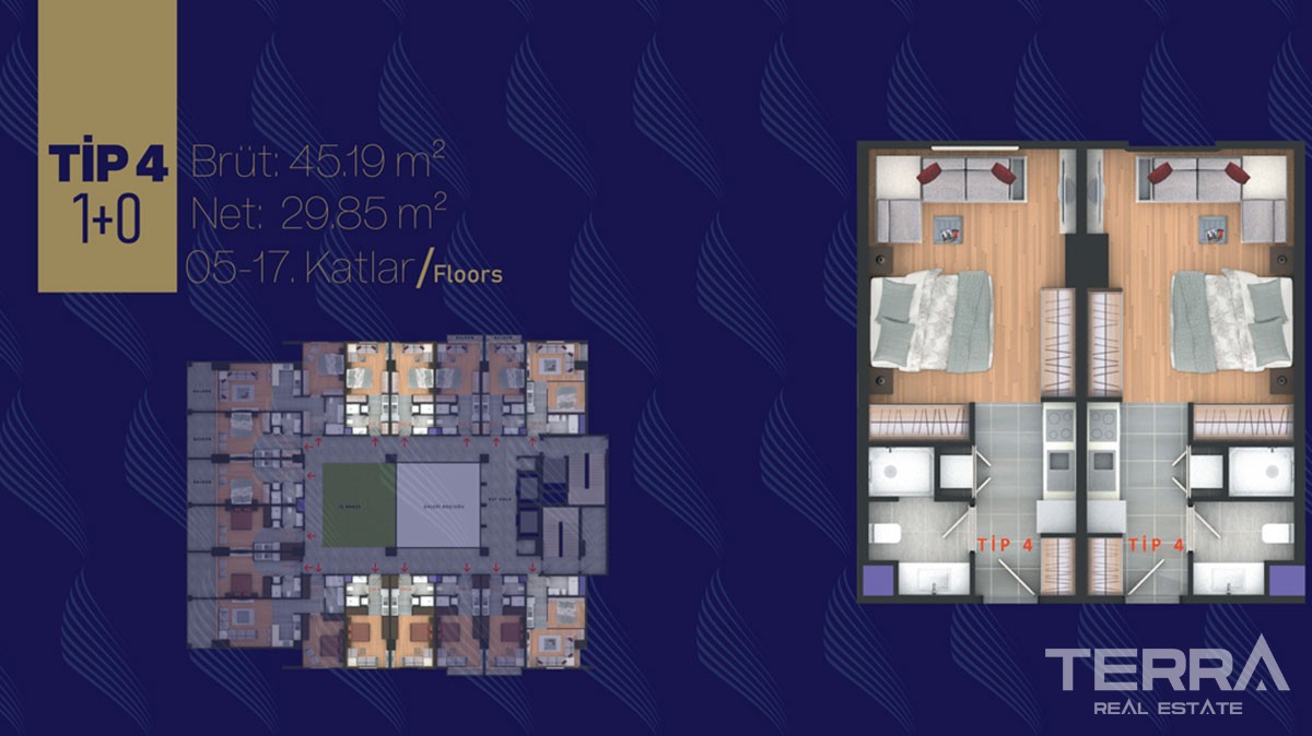 New Home-Office Apartments for Sale in Büyükçekmece Istanbul - 41353