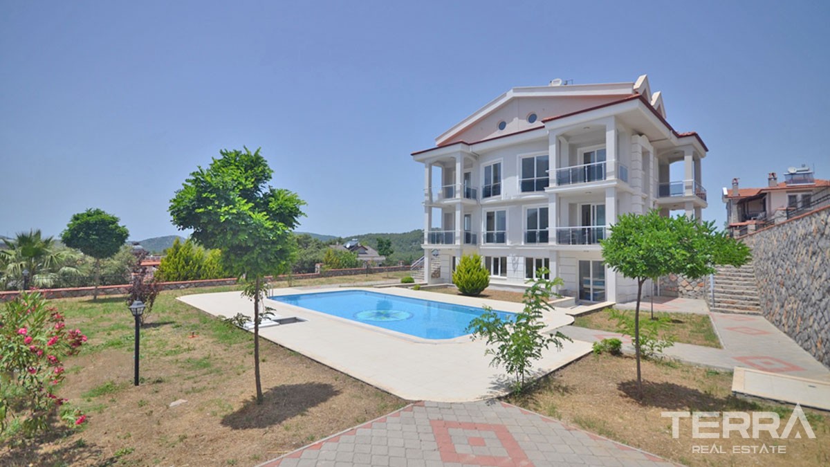 Bargain Penthouse with Shared Pool for Sale in Ovacık Fethiye - 41542
