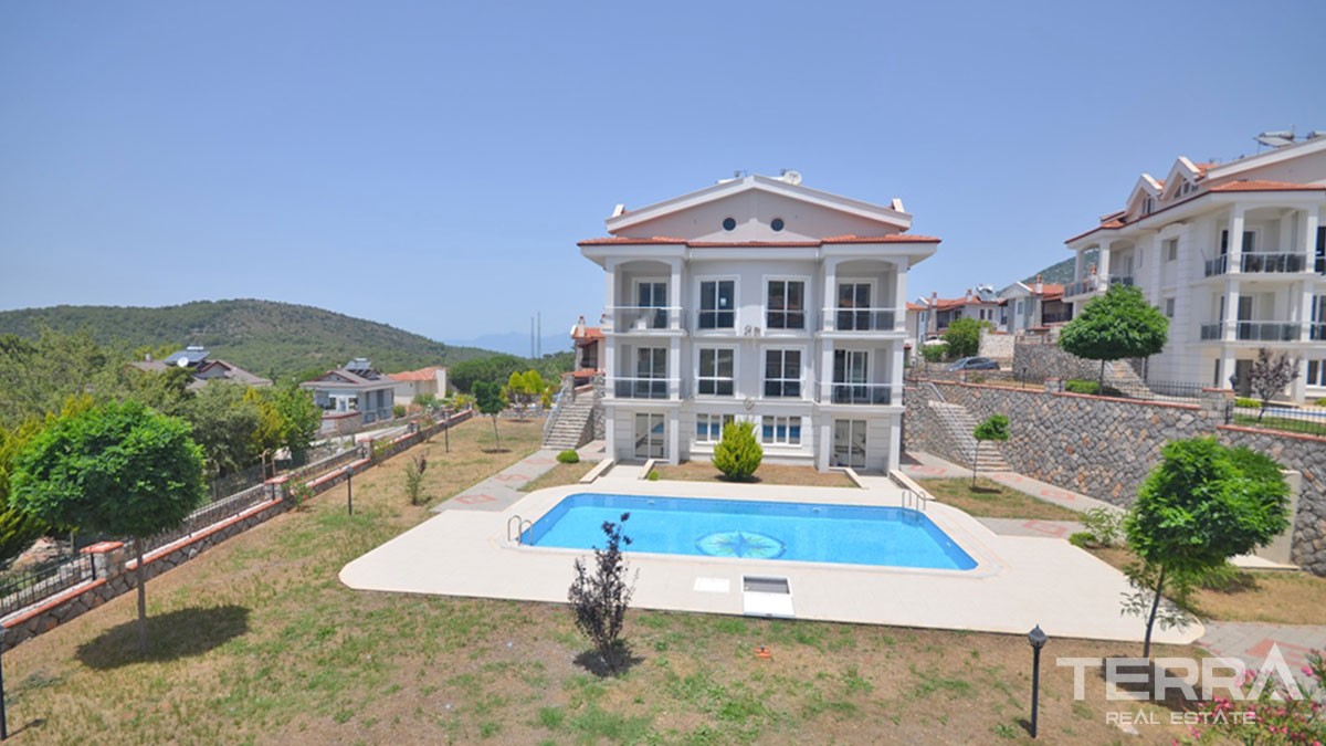 Bargain Penthouse with Shared Pool for Sale in Ovacık Fethiye - 41544