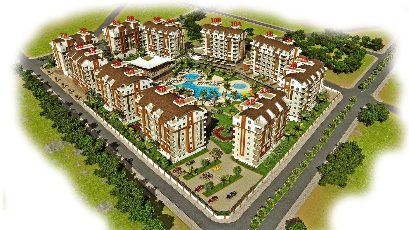 Orion City – Lejligheder til salg i Avsallar, Alanya, Tyrkiet - 104129
