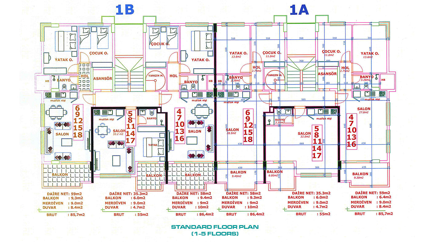 Orion City – Lejligheder til salg i Avsallar, Alanya, Tyrkiet - 104154