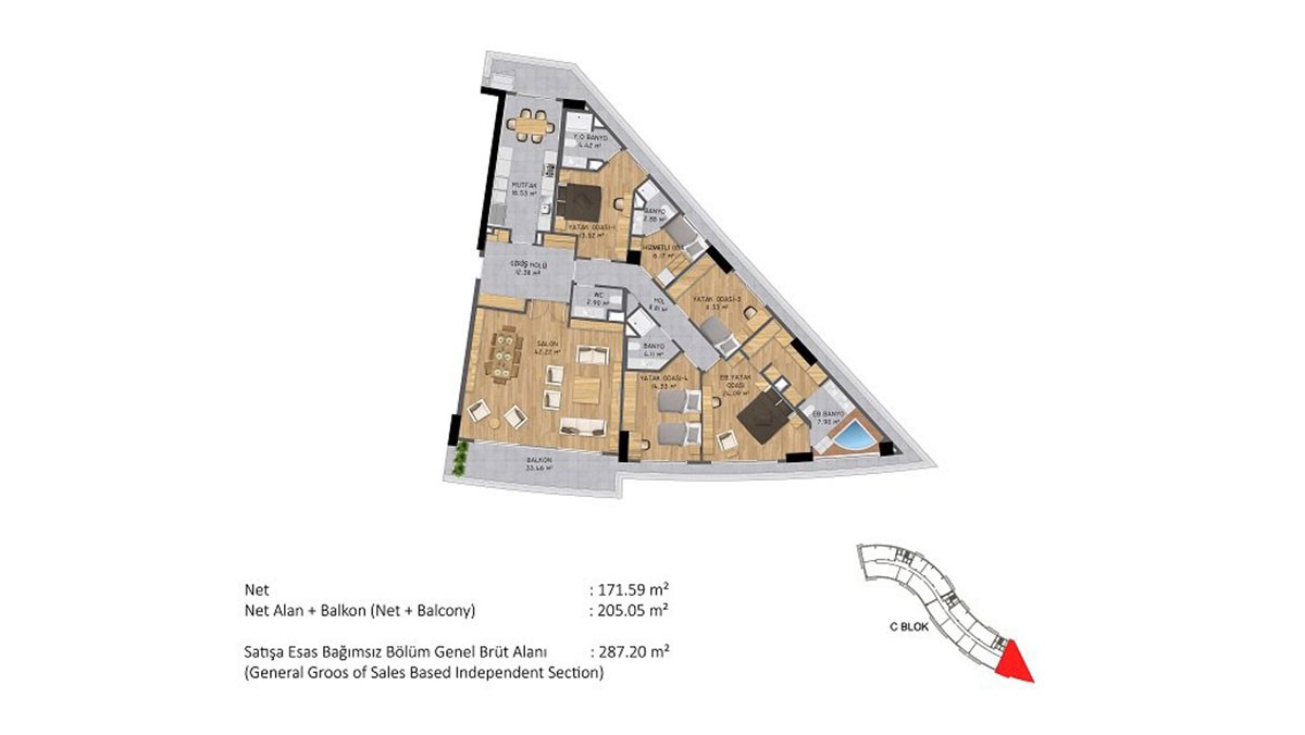 Appartements Uniques Dans Une Résidence de Luxe à Büyükçekmece - 41712