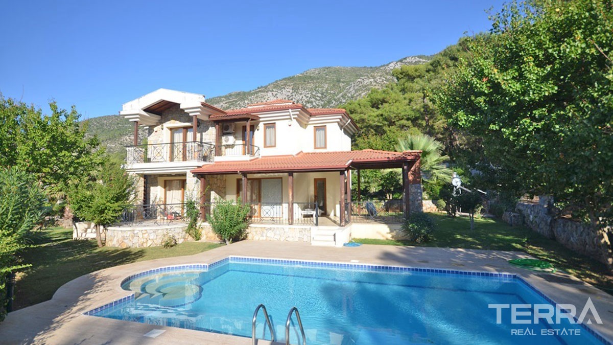 Unique Maison Avec Grand Terrain et Piscine Privée à Ovacık Fethiye - 41647
